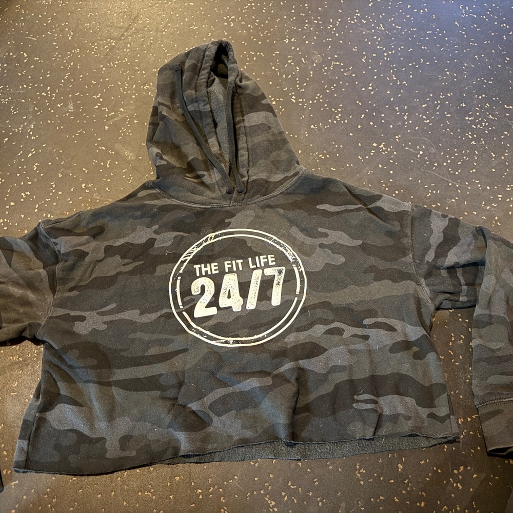 Under Armour Kids Camo Hoodie - Black and Gray